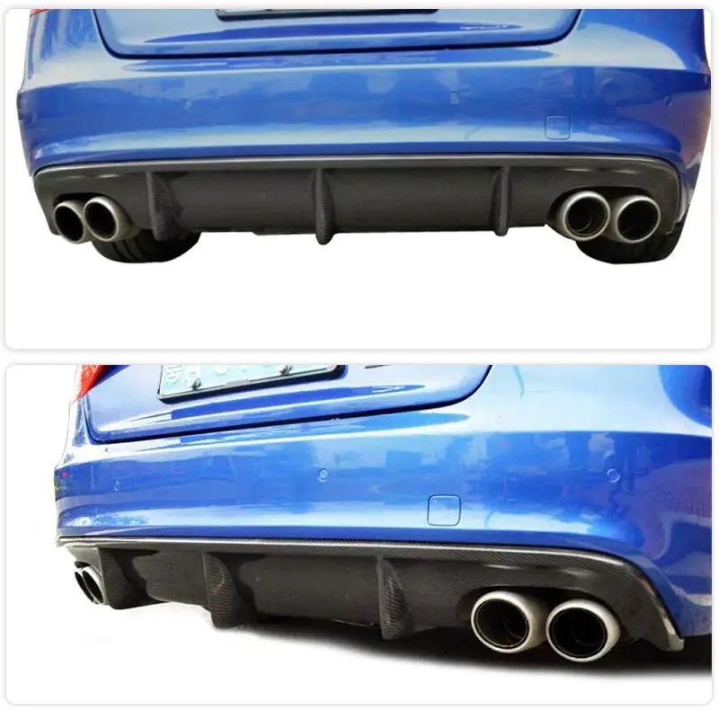 Carbon Fiber Rear Bumper Diffuser Lip for Audi A5 Sline S5 Sedan Convertible Coupe 2012-2016 Non Standard Rear Diffuser FRP