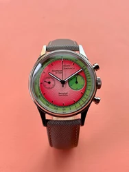 Gull Tron En Chronograph Watch Moonphase 40MM Manual Winding Mechanical Wristwatch ST1901 Sapphire Colorful Dial