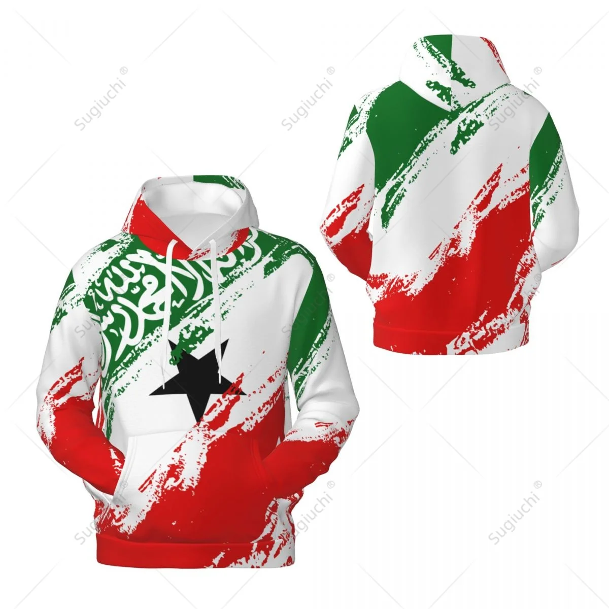 Sudadera con capucha Unisex de Color de la bandera de Somaliland, 3D Sudadera con capucha, sudadera Harajuku, Jersey informal de poliéster