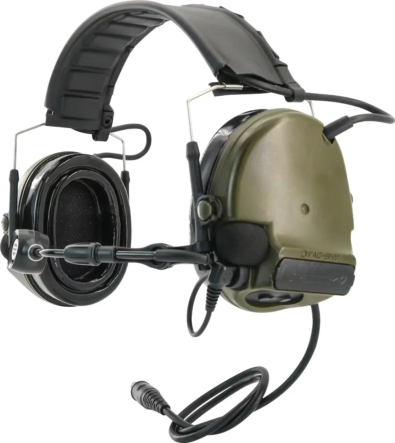 TS TAC-SKY New TACSKYV Detachable Headband Silicone Ear Cushions Noise-Canceling Hunting Sports Tactical C5 Headphones