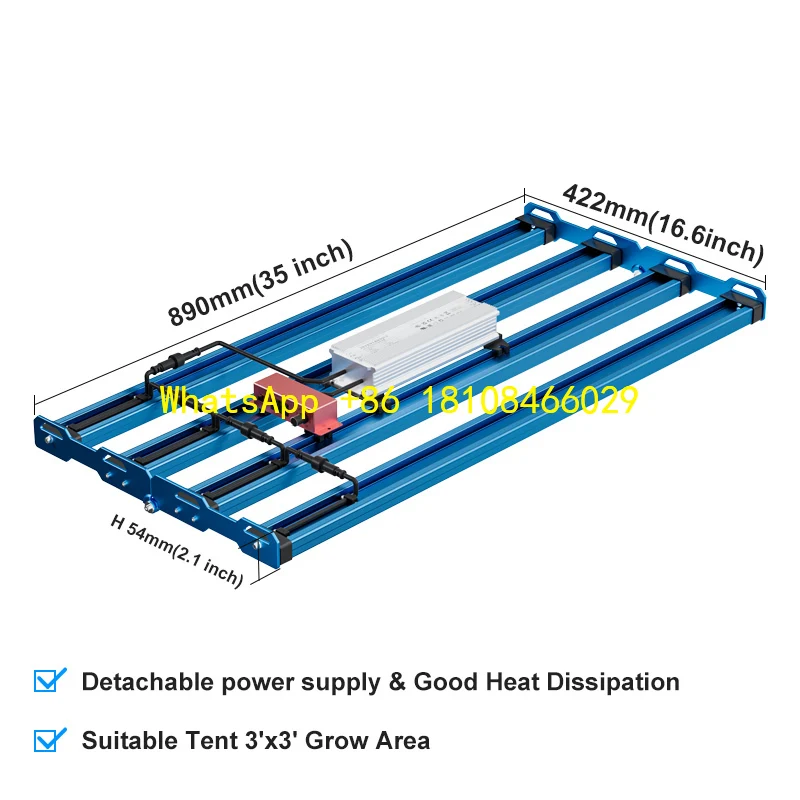 

VO OSR 660nm 730nm UV Led Grow Light 2x4 Tent Light KingBrite 320W Full Spectrum LM301H E