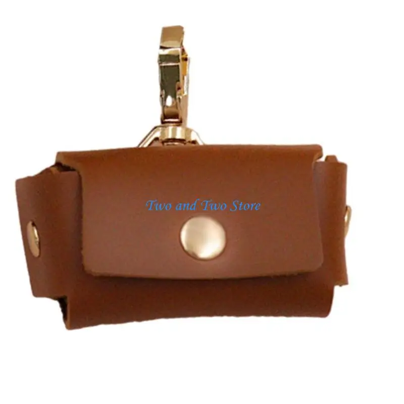 HX6F Versatile PU Leather Ring Containers Beautiful Dog Collar PU Leather Rings Stash Box for Engagement and Wedding Memories
