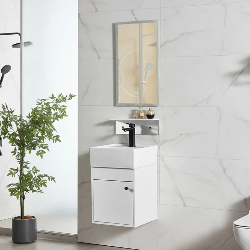 Washbasin Sink Bathroom Vanity Single Bathroom Vanity White Bathroom Corner Cabinet White