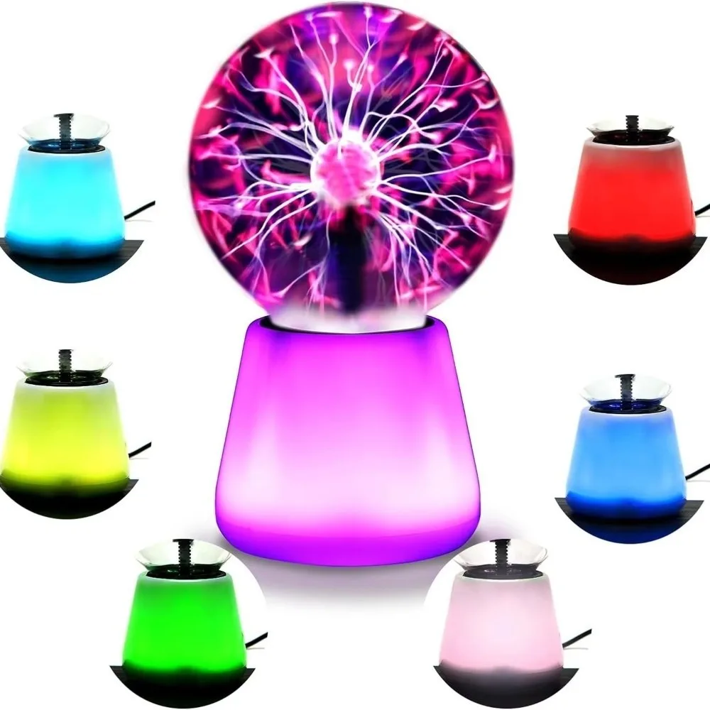 3-inch plasmaballamp plasmabol Touch-gevoelige interactieve Touch Lightning Globe decoratieve lamp Nieuwigheid sfeerverlichting