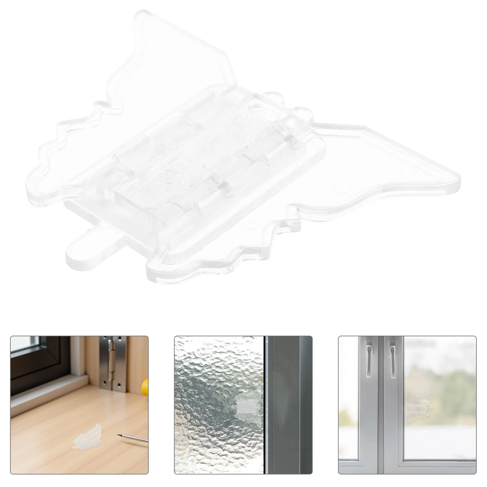 

10Pcs Child Safety Sliding Window Lock Transparent Sliding Door Lock for Kitchen Balcony Childproof Window Locks for Toddler