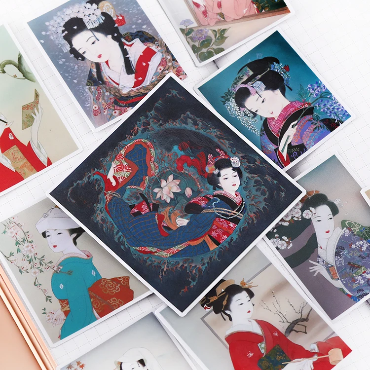 vintage Japanese beauty stickers/Scrapbooking Stickers /Decorative Sticker /DIY Craft Photo Albums