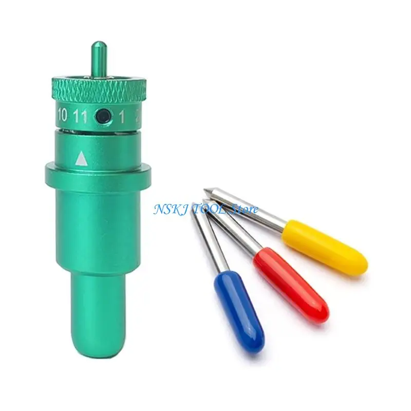 L8rc 15pcs snijden mes wolfraam plotter mes met snijder voor het snijden 30/45/60 graden met houderbasis