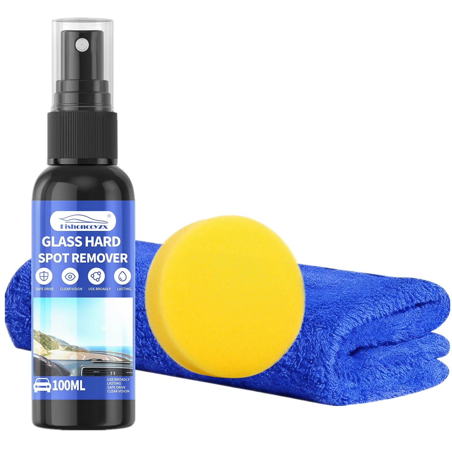 

Водоотталкивающий спрей, противодождевое покрытие для автомобильного стекла, гидрофобный противодождевой автомобильный жидкий лобовое стекло, зеркальная маска, комплект для автополировки