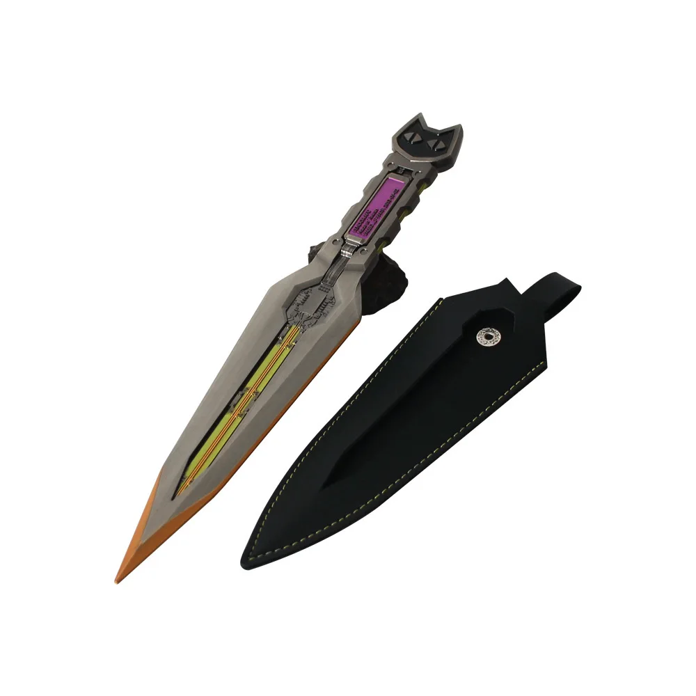 25cm/9.84인치 델타 포스 게임 주변기기 검 무기 모델 데스크탑 장식품 컬렉션 소녀 소년을 위한 생일 선물