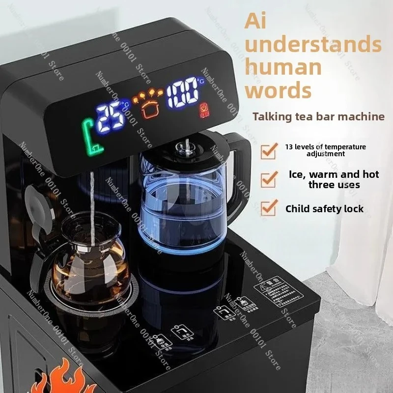 Fully Automatic Intelligent Tea Bar Machine, Household Small Water Dispenser with Cooling Hot Water, Under Sink