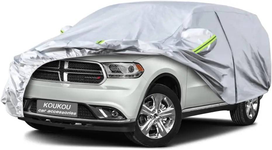 

Custom Fit Dodge Durango Car Cover 1998-2025, Waterproof All Weather Protection with Zipper Door