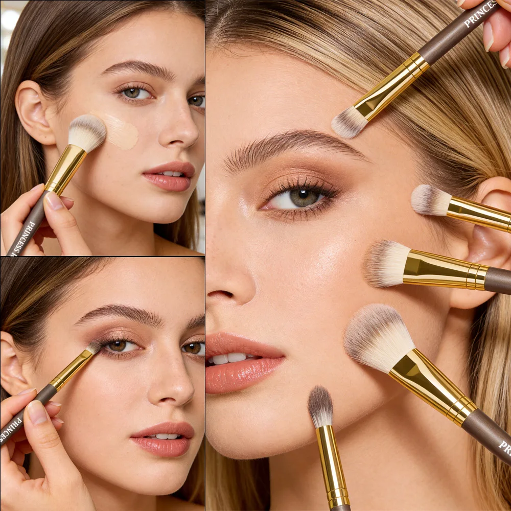 New 18Pcs Makeup Brush Set Soft Bristle Loose Powder Blush Eye Shadow Cosmetic Beauty Tools