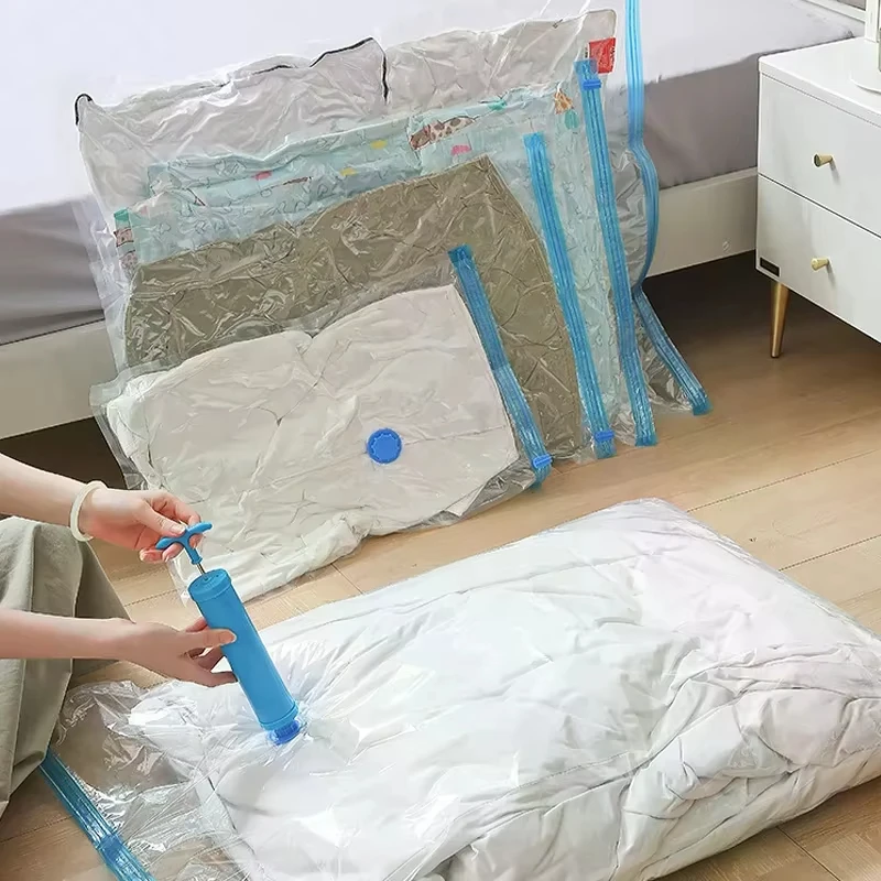Vacuum Storage Bags Vacuum Seal Bag Space Saving Bags for Comforters Clothes Pillow Bedding Blanket Storage