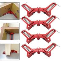 New 4pcs 90 degree Right Angle Clip Picture Frame Corner Clamp Multifunction 100MM Mitre Clamps Corner Holder Woodworking tool