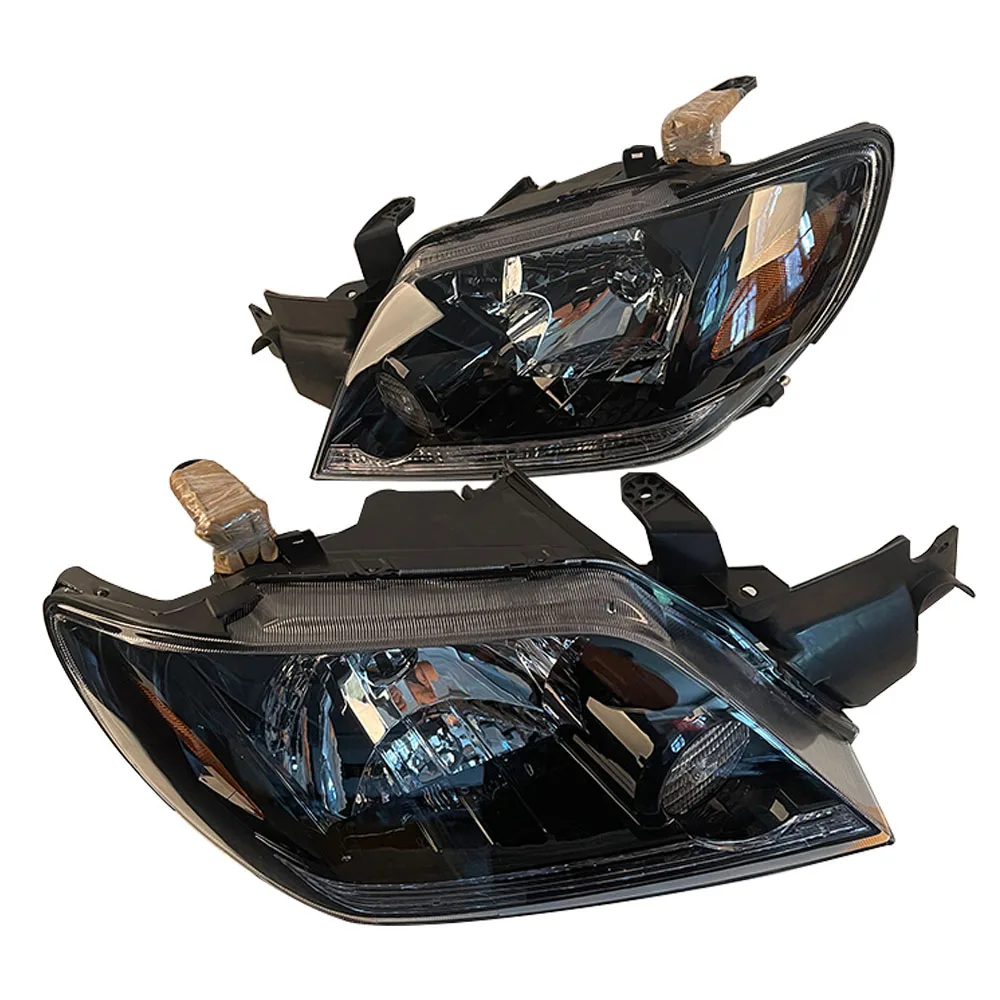Car Headlamp MN133867 MN133868 For Mitsubishi Outlander 2004 2005 2006 Black A Pair 4G63, 4G63T, 4G69