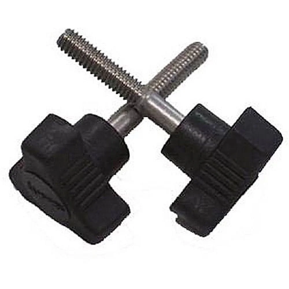 2 حزمة ستار المقابض استبدال معدات الصيد 5/16x2 1/4 بوصة قضيب حامل الملحقات دائم الأسود