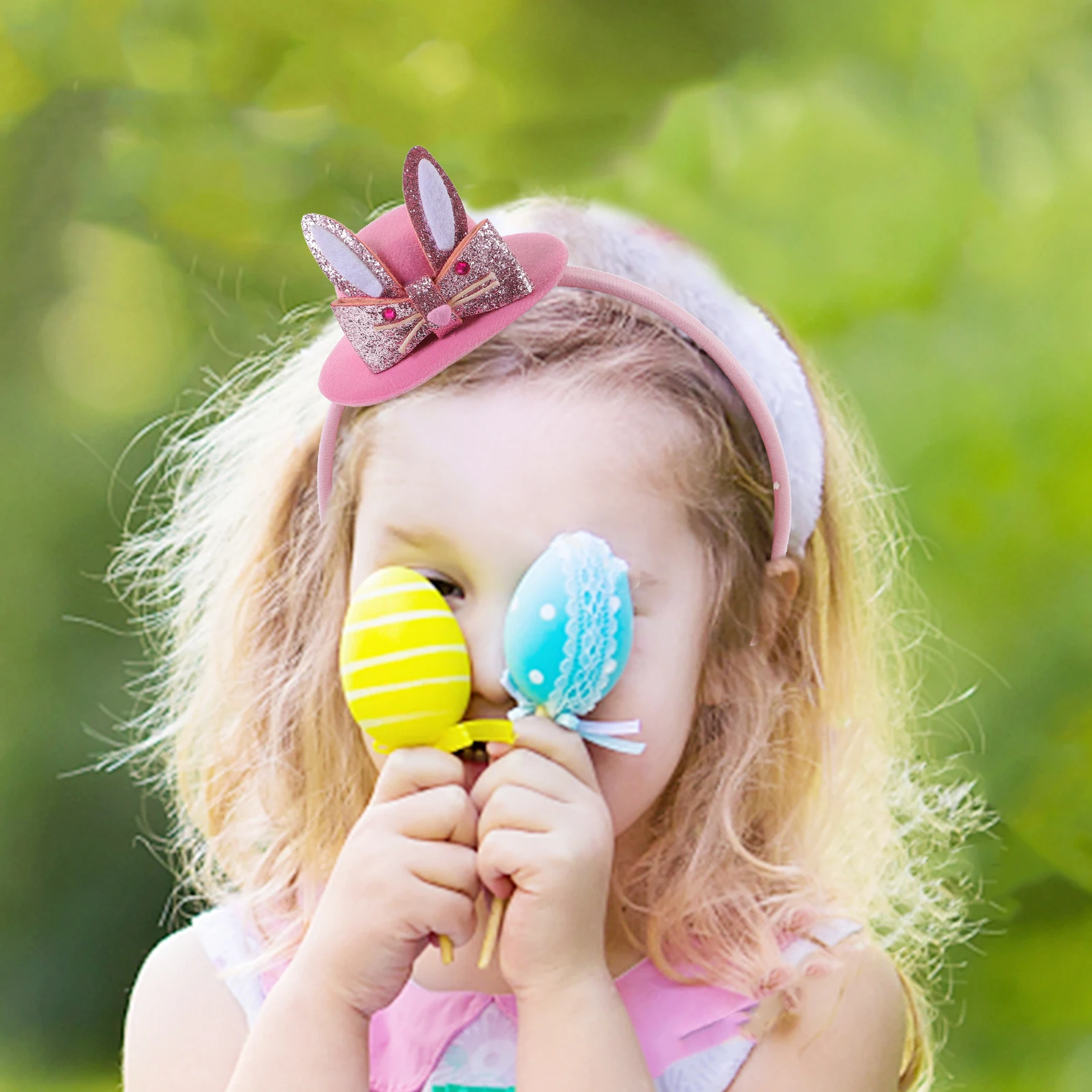 Decorazione per orecchie con fascia da coniglio, divertimento, cosplay in plastica, decorativo