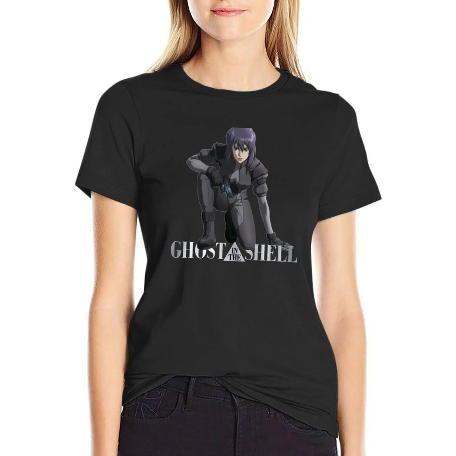GHOST IN THE SHELL T-Shirt plus size tops Female clothing vintage clothes Aesthetic clothing t shirts for Womens