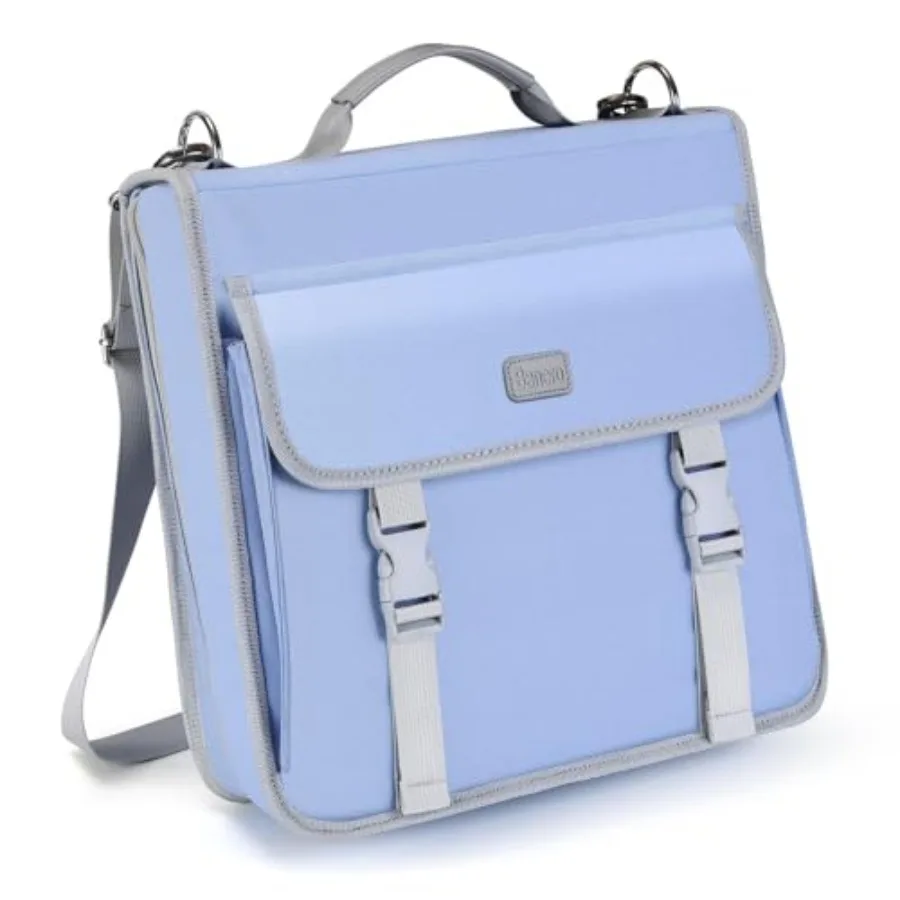 

3" D-ring Zipper Binder with 700+ Sheets Capacity 3-ring Zip Up Binder with Shoulder Strap for School College Office Compatible