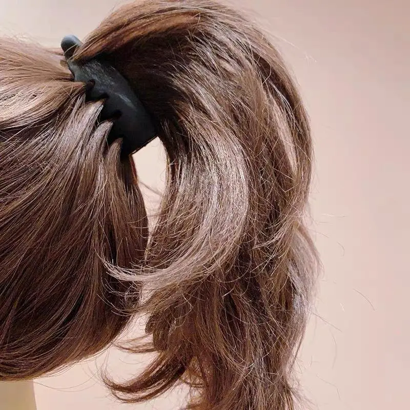 4 Stück Bananenklammern, kleine Größe, vertikale Klammern für Frauen, elegante Haarnadeln für hohe Pferdeschwänze, Twist-Clips, einfache Haaraccessoires – Detail 6