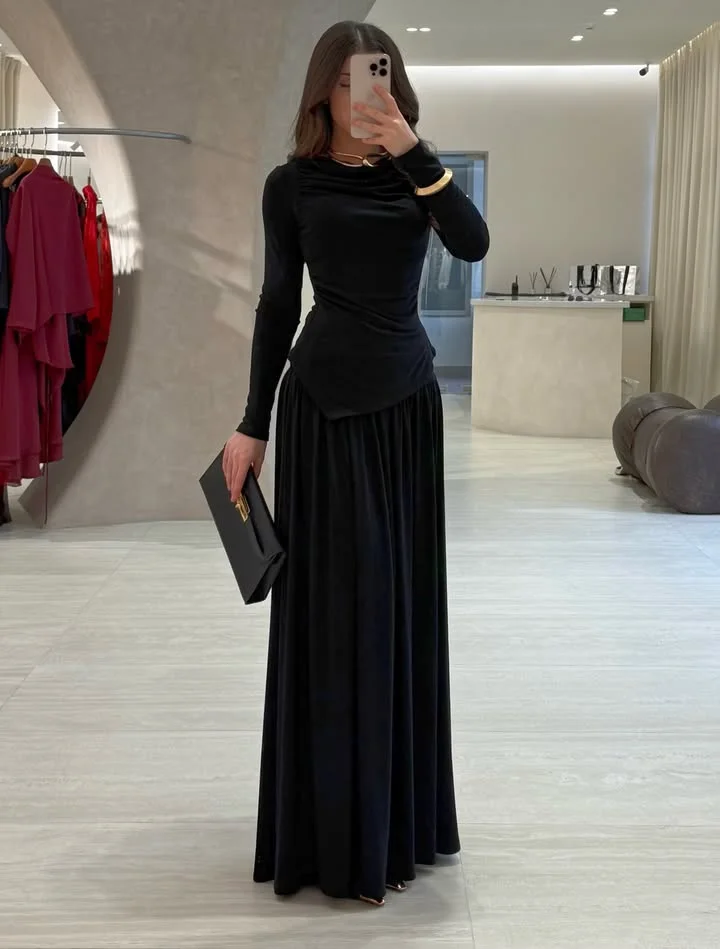 

Aenyrst Customized Formal Occasion Prom Gowns Dresses Chiffon A-Line For Girls Evangelical Women's Dresses Simply Draped Stylish