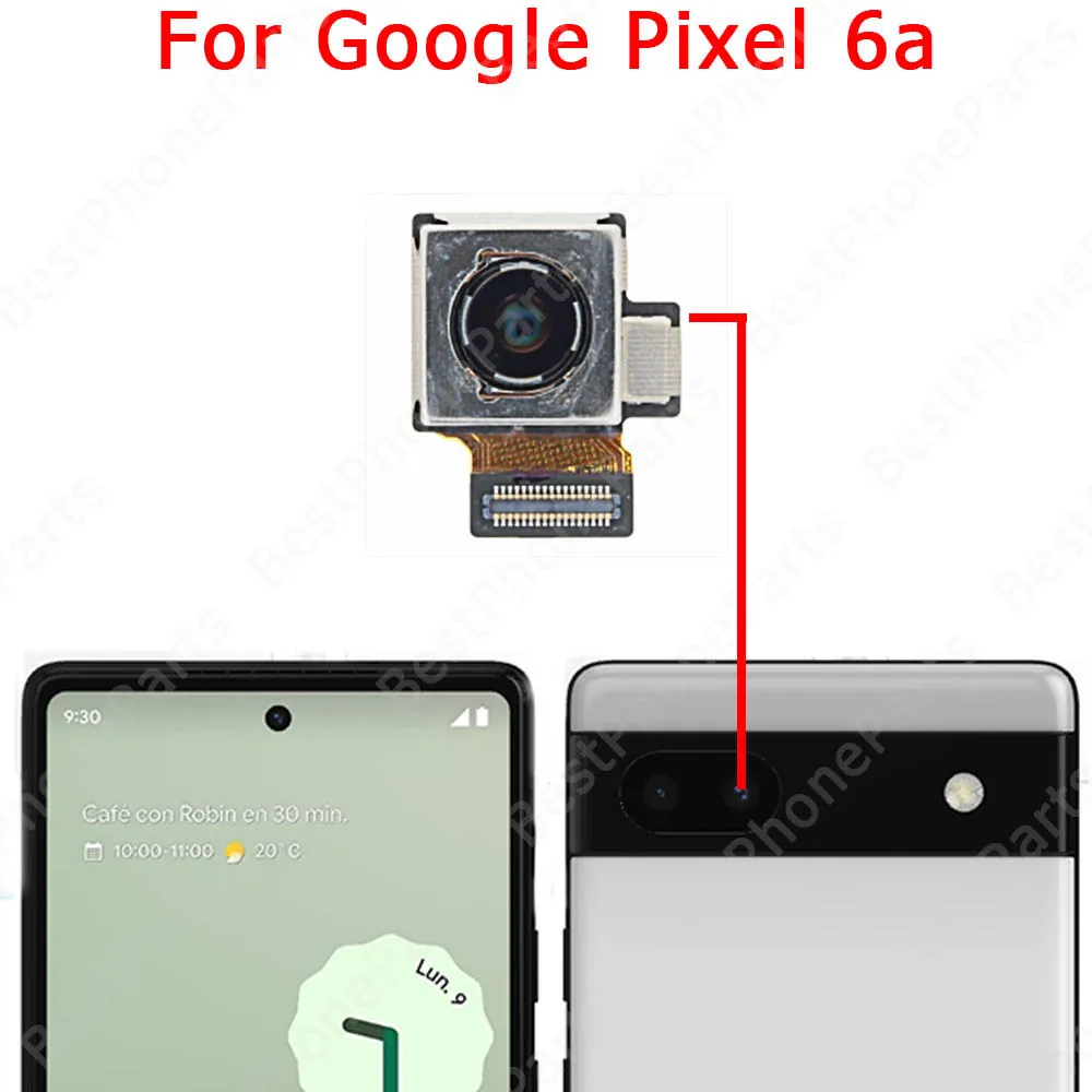 Front Rear Camera For Google Pixel 6 Pro 6a 7 7a Fold Back View Selfie Camera Module Facing Flex Cable Replacement Spare Parts