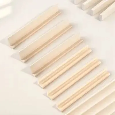 

6Pcs Wooden Domino Trays Smooth Edge Holders for Educational Games DIY Craft Domino Racks Creative Display Stands Multi-Function