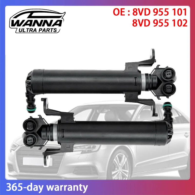 

OE 8VD955101 8VD955102 Left Right Headlight Washer Lift Cylinder Spray Nozzle Jet for Audi A3 2013-2016 RS3 2016 8VD 955 101