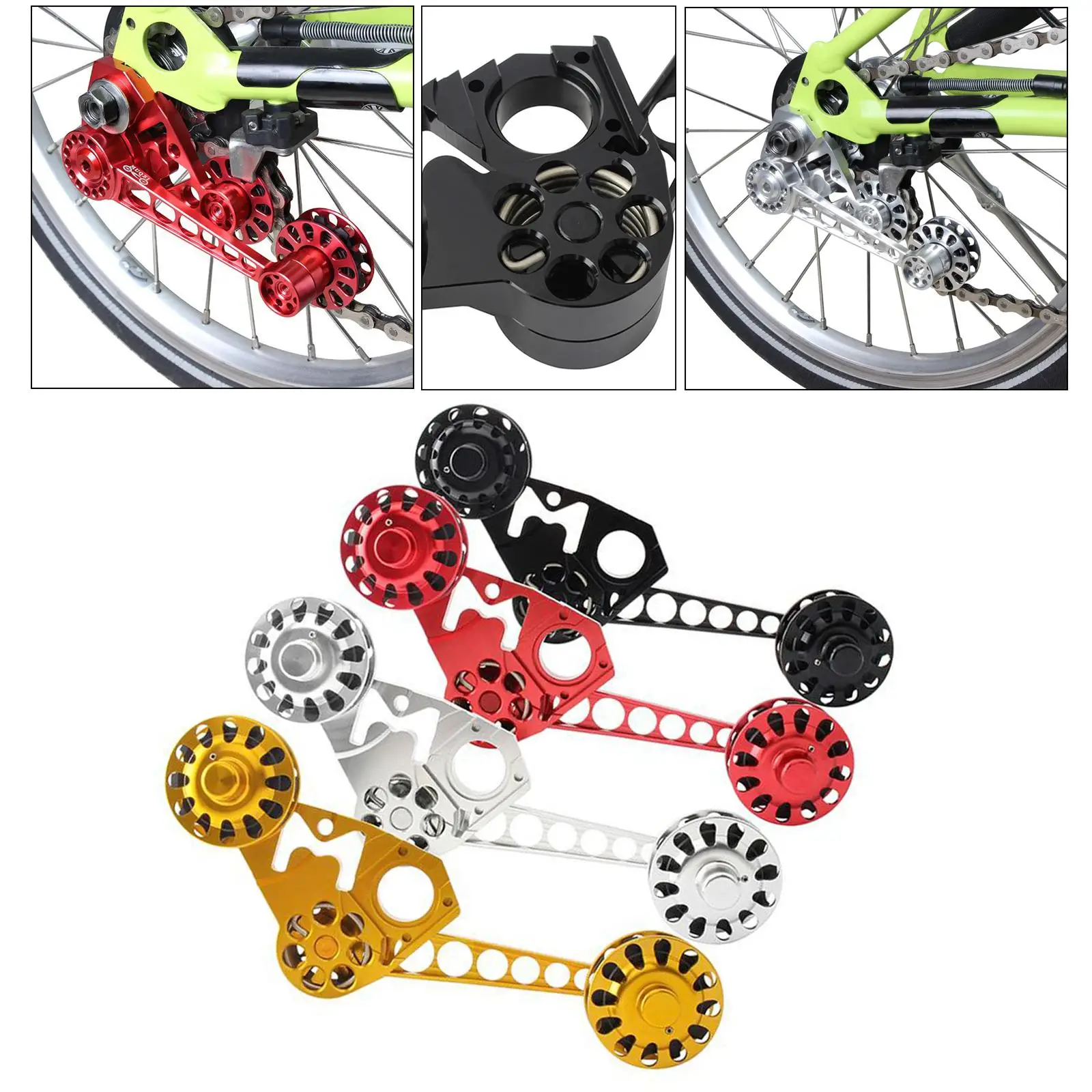 

Bike Chain Guide Adjustable Folding Protector Tensioner for