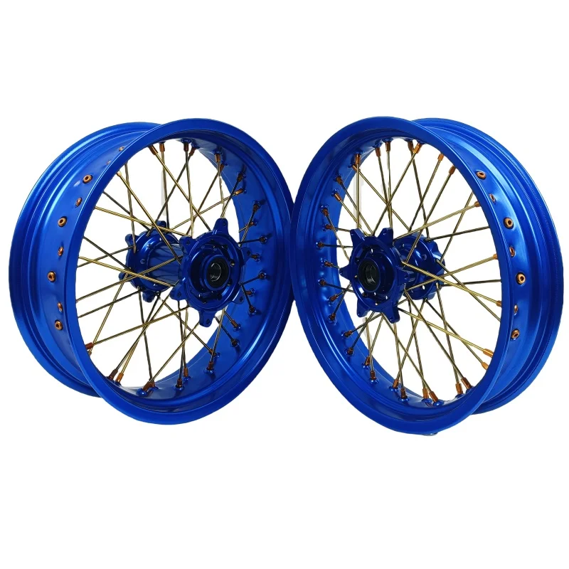 7116 Aluminum Alloy Modify Motorcycle Wheel 17 Inch Supermoto Wheels for  YZ125/250 YZ250F YZ450F YZ250X YZ/YZF250/450