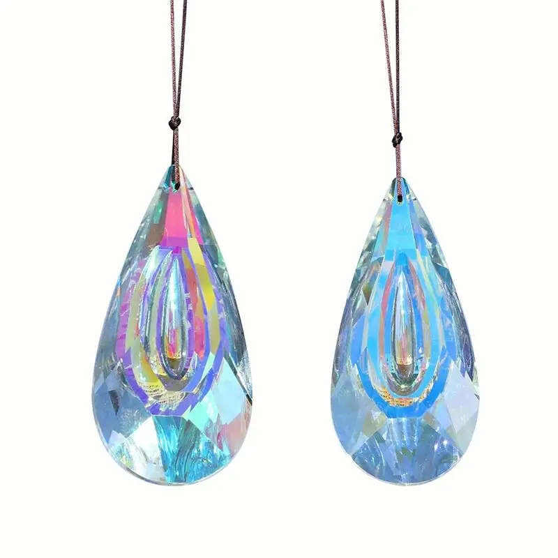 NEW HOT In Stock-120Mm Crystal Suncatcher Windows Hanging Ornaments Rainbow Maker Pendant Prism Light Catcher Window Hanging