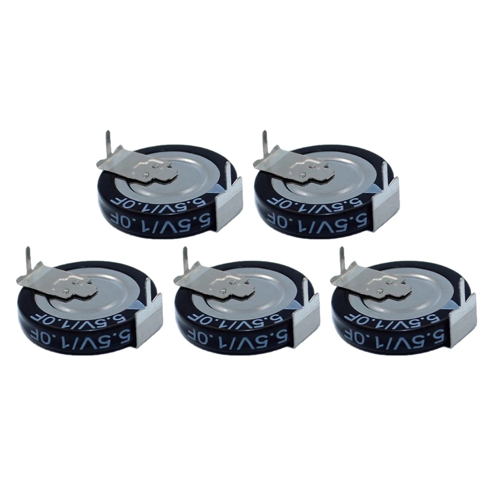 5PCS SE-5R5-DVYH H-Type Supercapacitor 5.5V 1.0F 1.5F for Embedded Systems Fast Charge 10s to 10min No Memory Effect