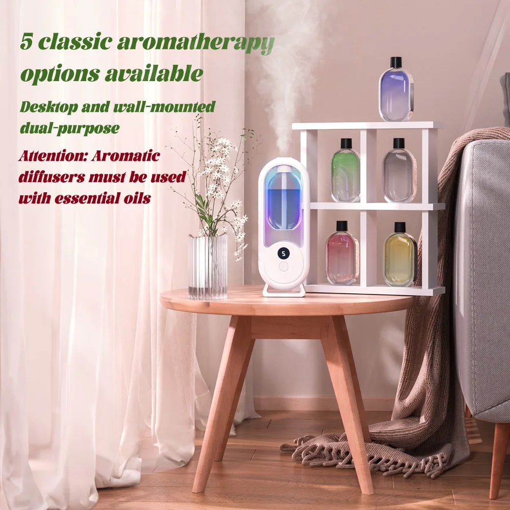 Humidificateur d'air portable USB, diffuseur d'arômes, machine d'aromathérapie aux huiles essentielles chronométrées, supporter ficateur automobile avec veilleuse