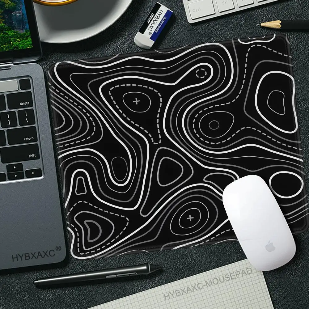 45 × 40 センチメートル黒、白のテクスチャキーボードパッドマウスゲーミング Pc アクセサリーゴムマウスパッドゲーマーデスクマット地形マウスパッド