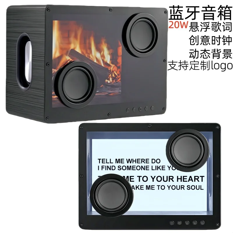 كلمات معلقة جديدة، صوت بلوتوث، ترجمة شفافة، كمبيوتر مكتبي، مضخم صوت، بطاقة مكبر صوت بلوتوث #2