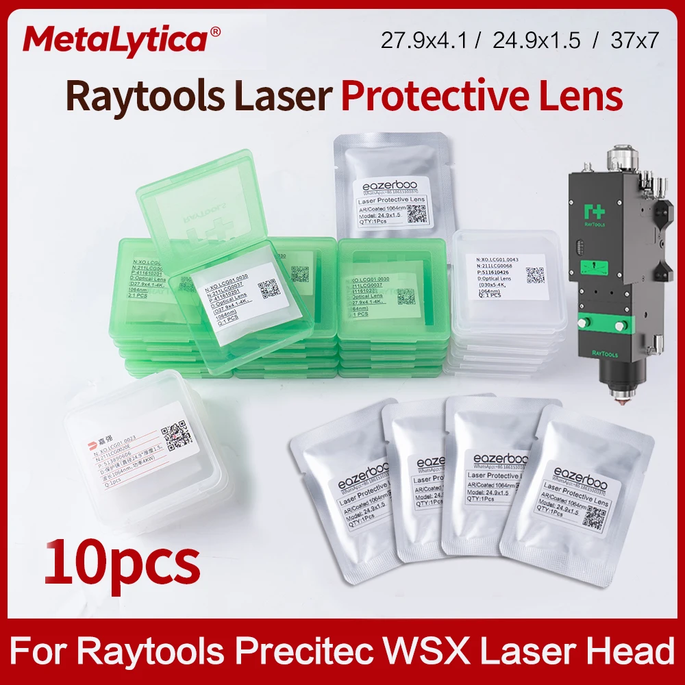 

Laser Protective Windows Lens 37x7 27.9x4.1 30X5 for Raytools Precitec WSX Fiber Powerful Cutting Machine Head Part Tool 1064nm