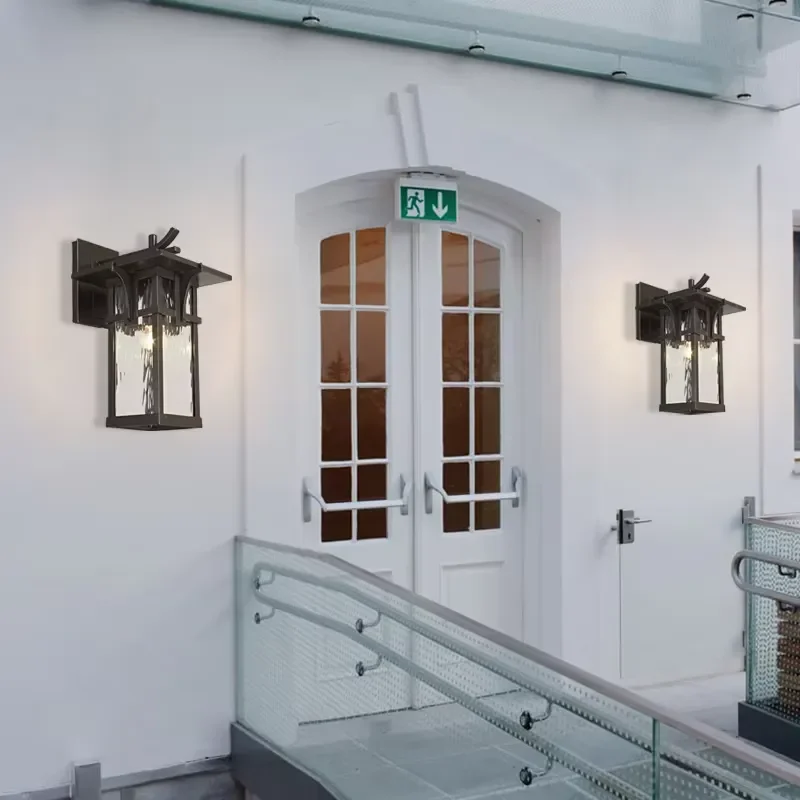 Hotel and Gardens Outdoor Entrance Wall Decoration Waterproof Light Emitting Diode Light Solar Square and Cylinder