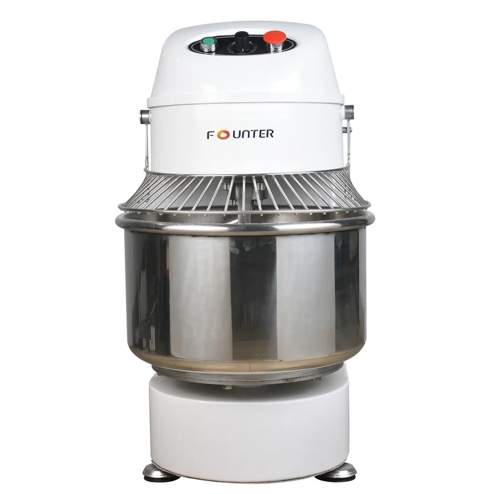 Dough Kneading Machine Spiral Dough Hand Mixers Commercial Stainless Steel Motor Provided Free Spare Parts 6 Months 380V Founter