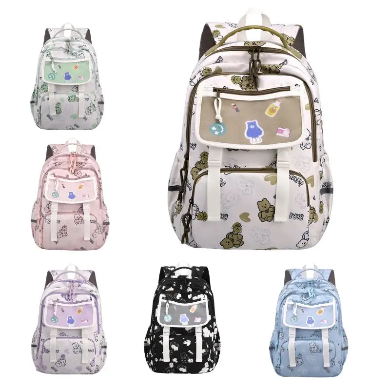 

Cute Schoolbag for Elementary School Teenager Girls Travel mochila Laptop Backpacks Waterproof Bookbag Anti Theft Casual Daypack