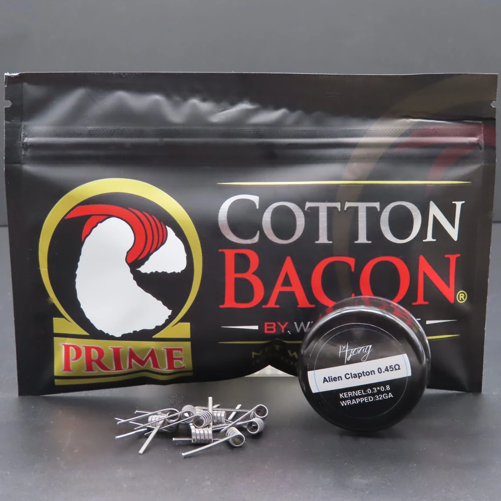 100% New 2.0 Cotton Bacon Vape Cotton Bacon Electronic Cigarette Version Fit For RDA RTA Atomizer Tank Vaporizer Ecig