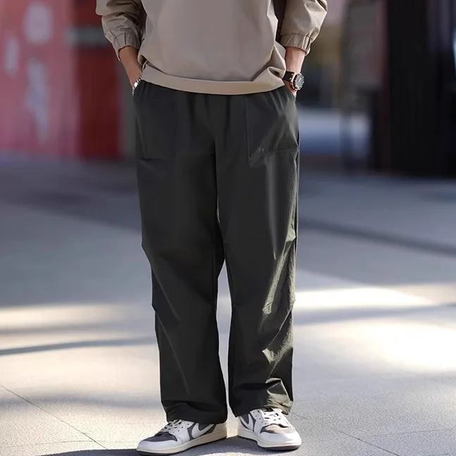 

Sle! Mountain Outdoor Workwear Pants! New Men's Straight Leg Wide Leg Casual Long Trousers Spring Autumn