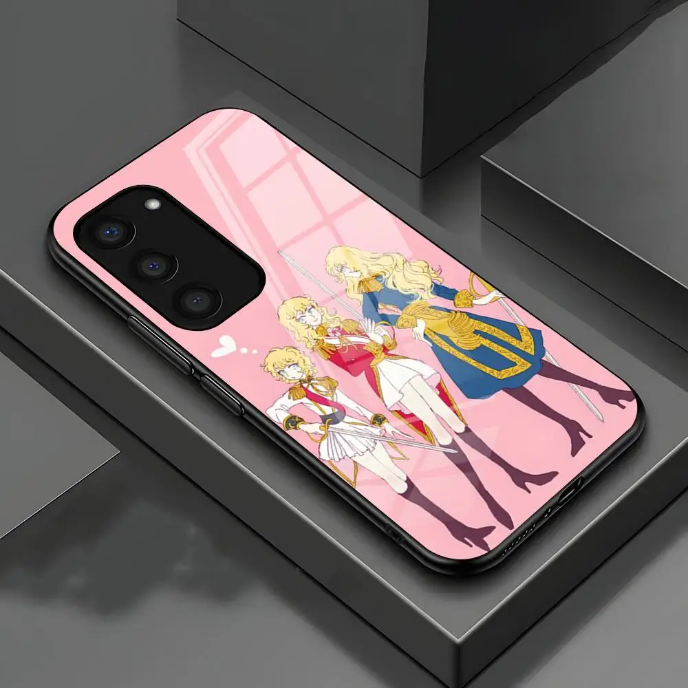 Lady O-Oscar Phone Case For Samsung S26 S25 S24 FE S23 S22 S21 Plus S20 Ultra Note20Ultra Black Glass Cover
