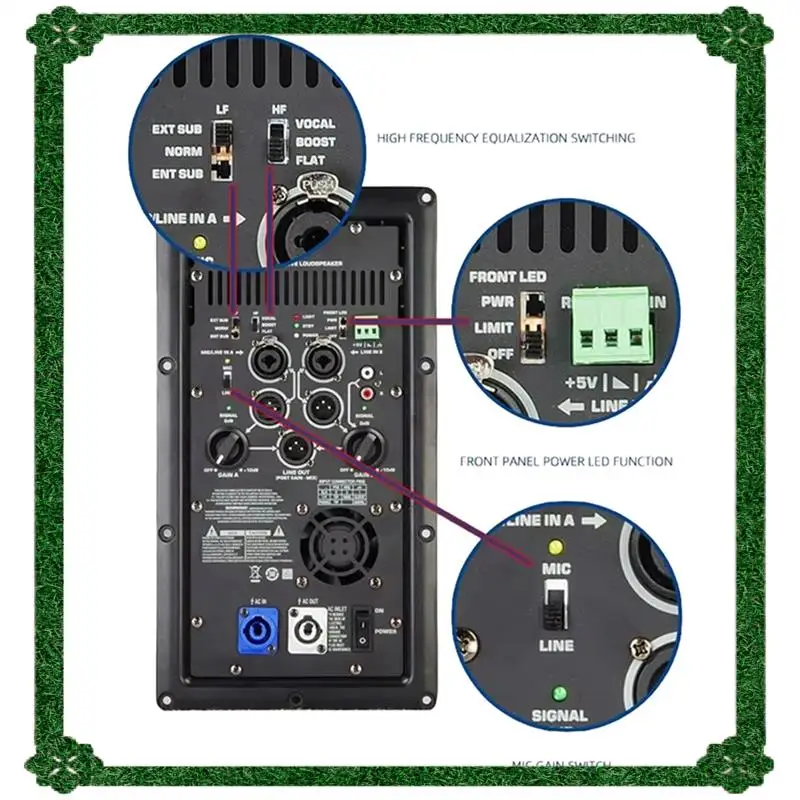 24-Hour Delivery 2X K12A Professional Digital Power Amplifier Module 1000W Active Class D Power Amplifier Broad