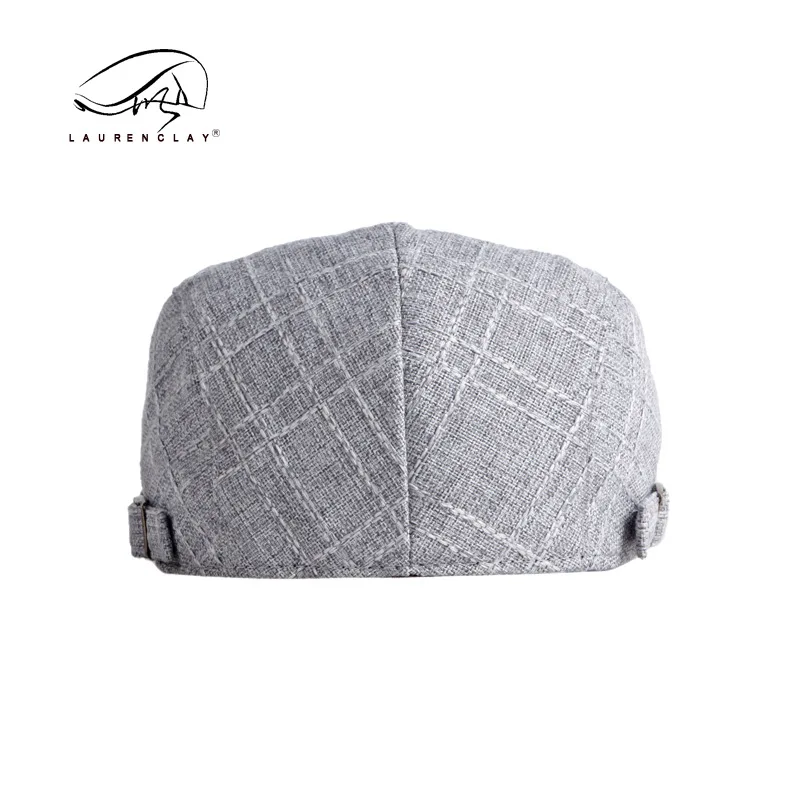 Foreign Trade Men's Hat Linen-like Beret Male British Retro Art Casual Peaked Cap Female Advance Hats Korean Style 4