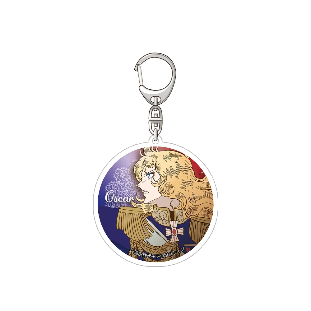 وردة فرساي أوسكار فرانزوا دي جارجيز أندريه غراندير الرسمية HD سلسلة مفاتيح مصنوعة من الأكريليك حقيبة قلادة أنيمي السلع المشجعين الهدايا #2