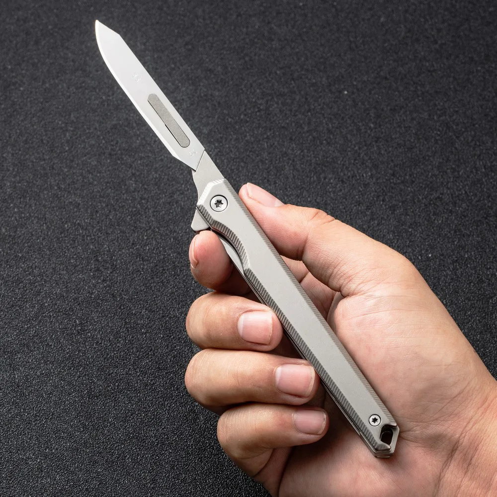 

Stainless steel surgical blade, sharp art knife, unboxing, outdoor portable carving tool, replace with 60 gauge blade