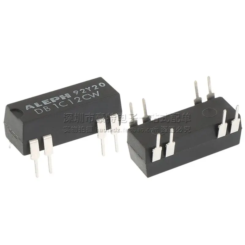 5pcs/ DB1C12CW brand new single pole double throw 12V 1A 1 normally open 1 normally closed conversion type reed switch relay