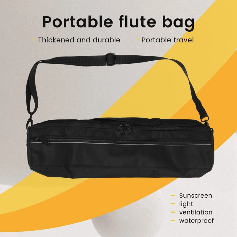 Portable 17 Holes Flute Case Cover Bag,Nylon Flute Bag, Gig Bag, Flute Case,17 Hole Flute Accessories