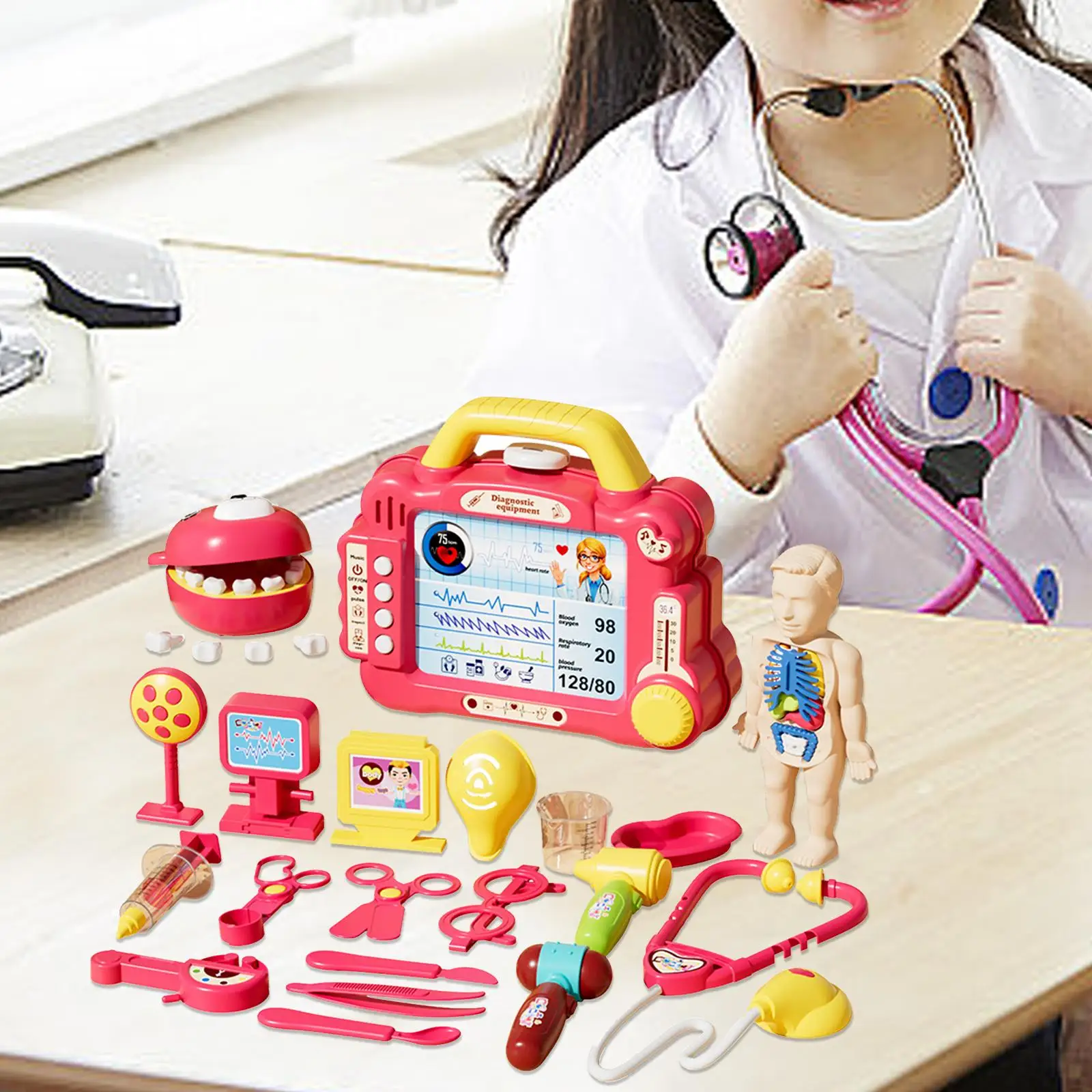 Speelgoeddoktersets voor kinderen Fantasiespel voor kinderen Jongens Meisjes Verjaardagscadeau