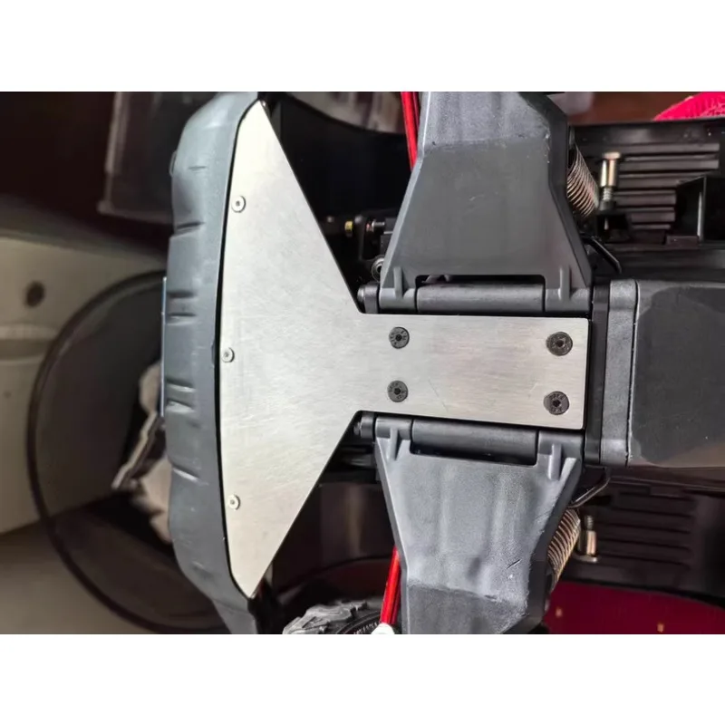 1/8 KM RAM 1500 RC Crawler Metal Front Skid Plate TC4 Titanium Chassis Armor Lightweight Underbody Protection Upgrade Kit
